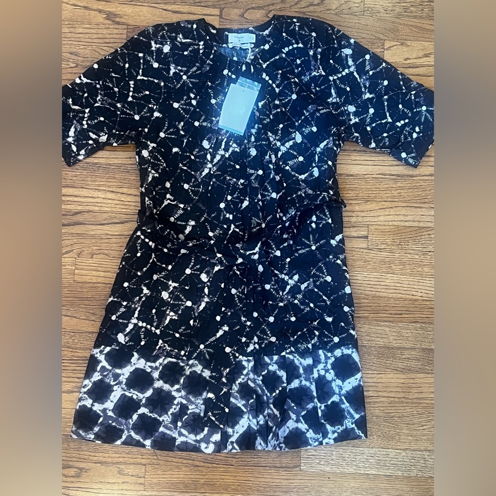 Thakoon Black and White Abstract Dress
